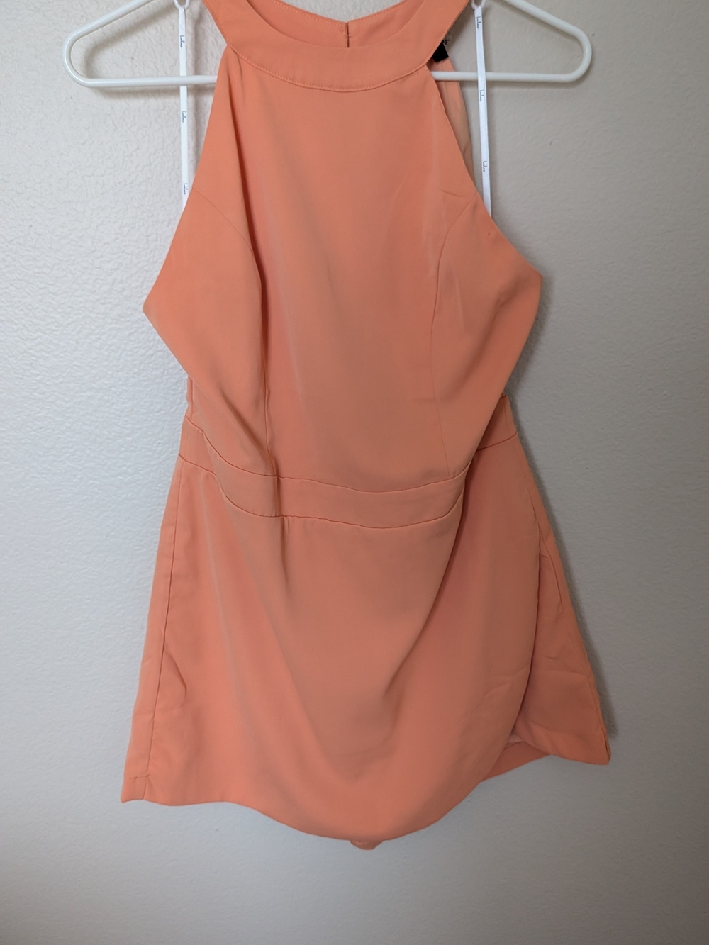 Lulu's Peach Halter Romper